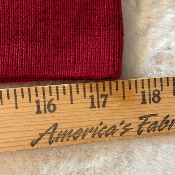 New! Banana Republic Factory 100% Merino Wool Quarter-Zip Sweater in Cognac Red - Picture 12 of 16